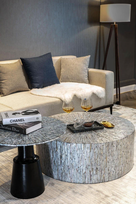 JOLLIFFE MOTHER OF PEARL HAND MADE COFFEE TABLE - MyChocolateWood
