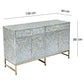 OTILLA  MOTHER OF PEARL HAND INLAY 4-DOOR 2-DRAWER SIDEBOARD/BUFFET - MyChocolateWood