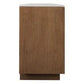 HAMPSHIRE WHITE MARBLE/WALNUT 4-DOOR BUFFET/SIDEBOARD - - MyChocolateWood