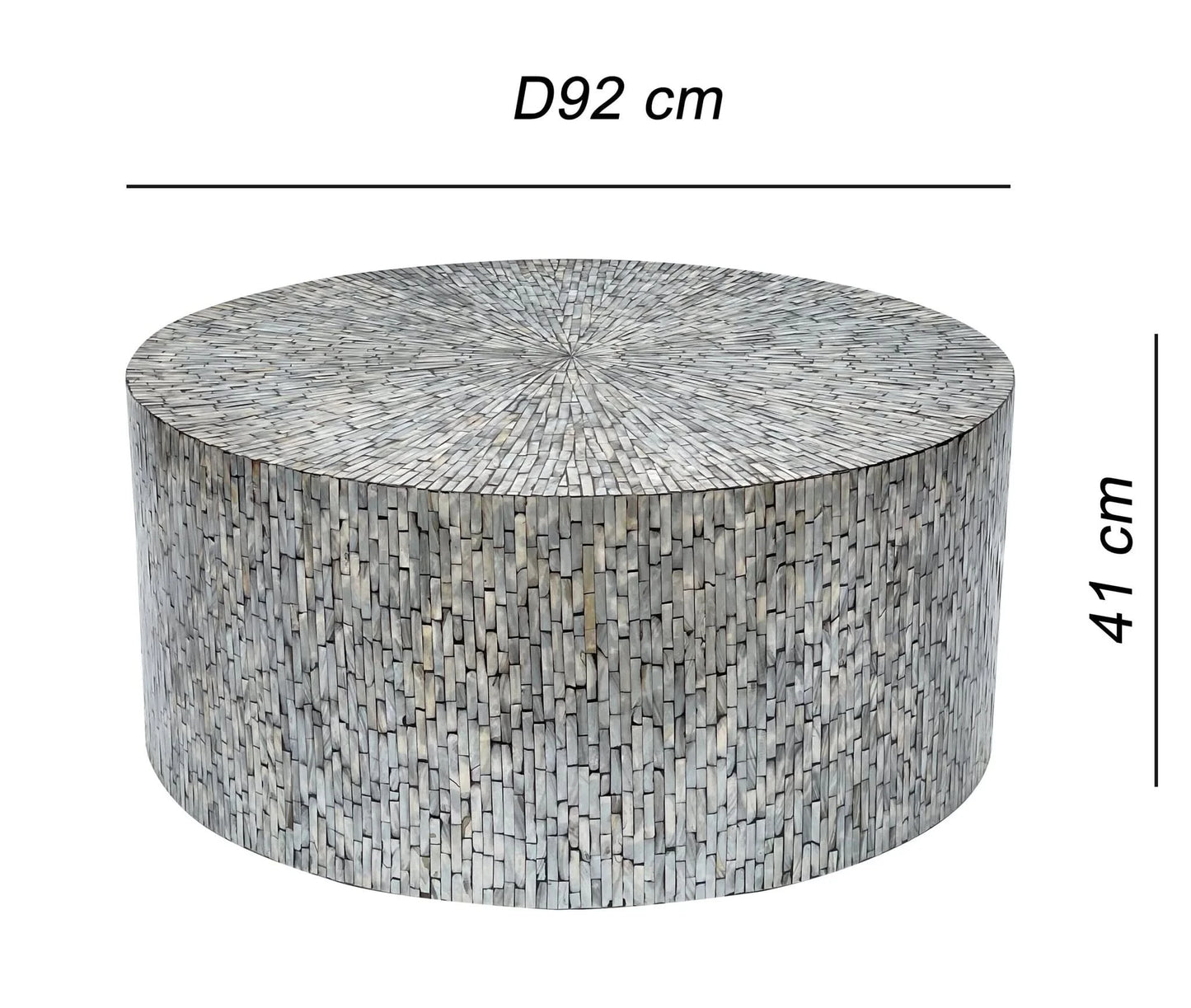 JOLLIFFE MOTHER OF PEARL HAND MADE COFFEE TABLE - MyChocolateWood