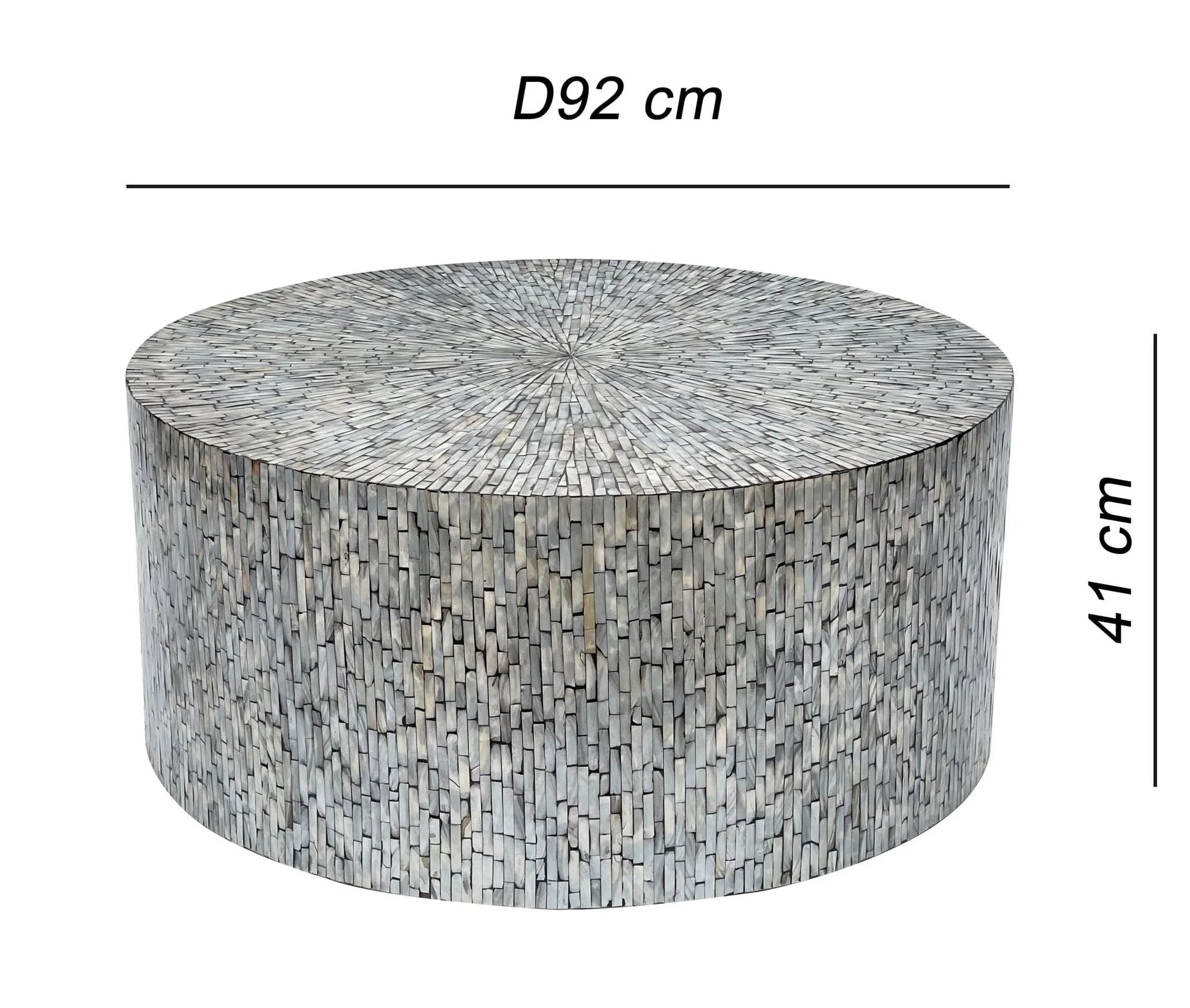 JOLLIFFE MOTHER OF PEARL HAND MADE COFFEE TABLE - MyChocolateWood