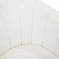 Winthrop Swivel Armchair in Ivory Chenille detail