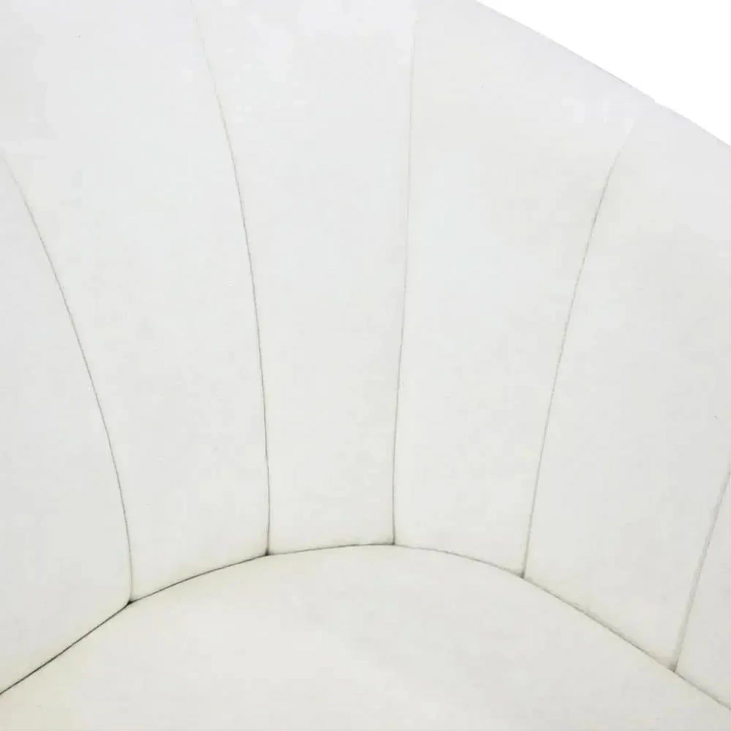 Winthrop Swivel Armchair in Ivory Chenille detail