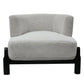 NAPIER FAWN CHENILLE FABRIC OCCASIONAL CHAIR - MyChocolateWood