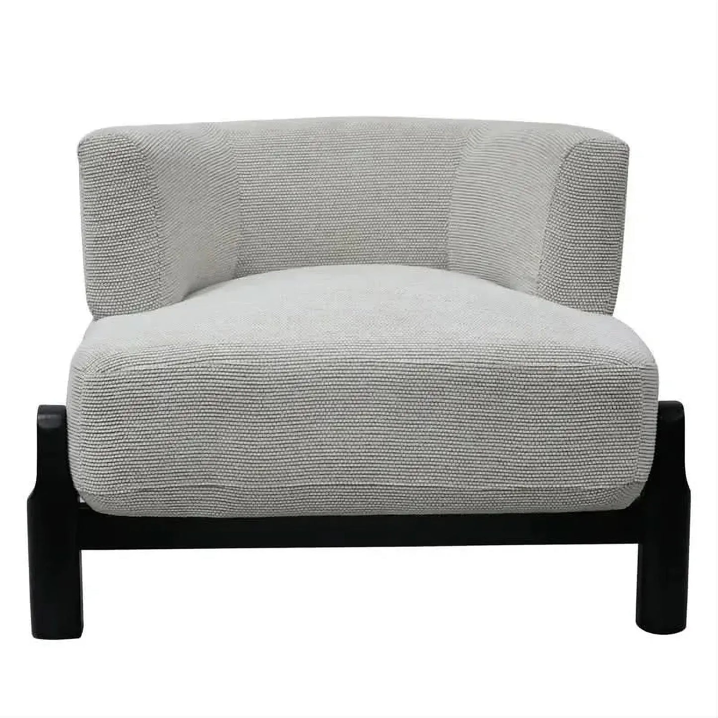 NAPIER FAWN CHENILLE FABRIC OCCASIONAL CHAIR - MyChocolateWood