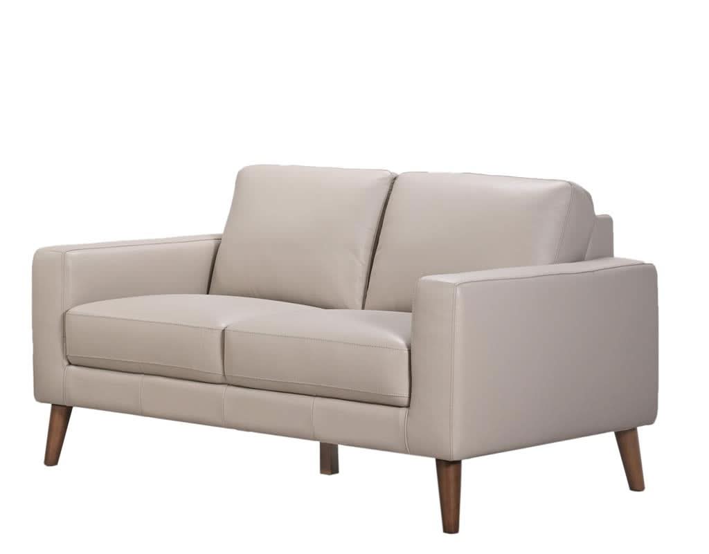 THORNA 2-SEATER REAL LEATHER SOFA WHEAT