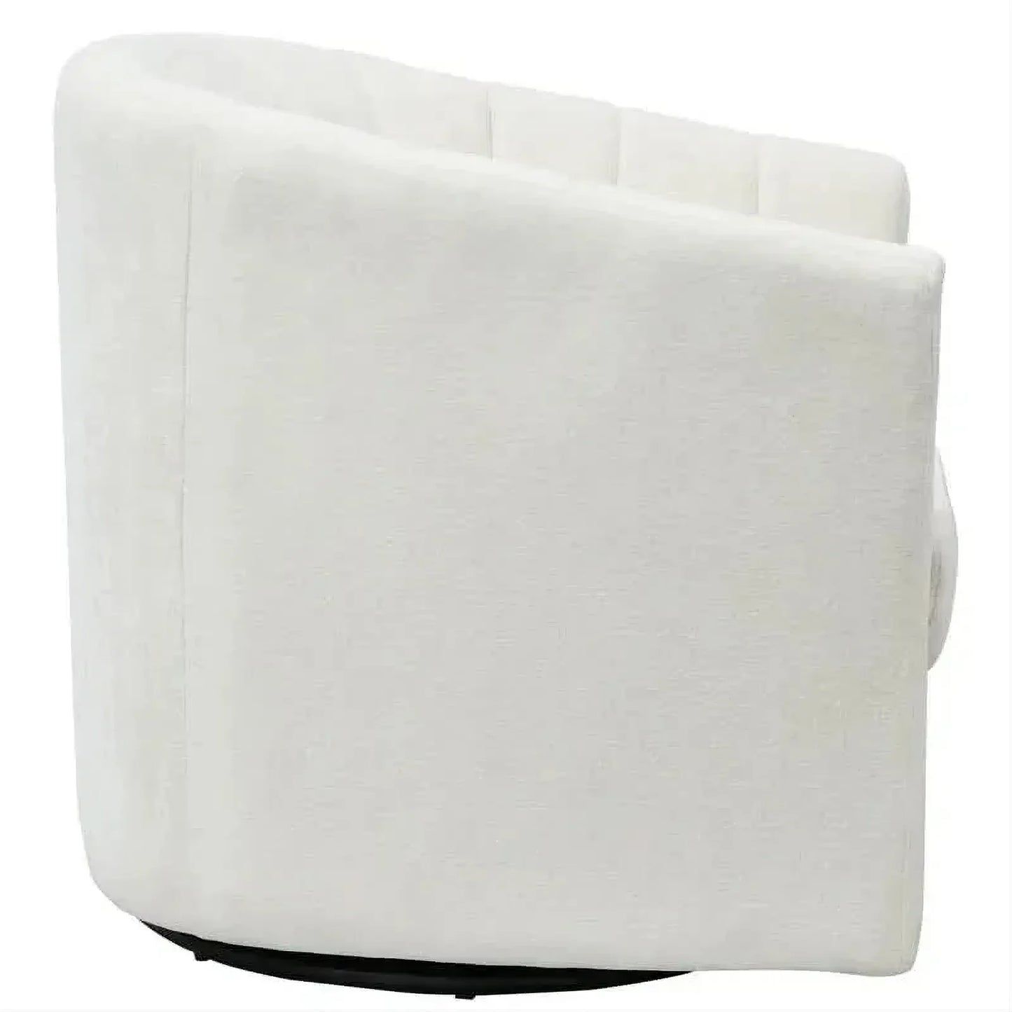 Winthrop Swivel Armchair in Ivory Chenille styled