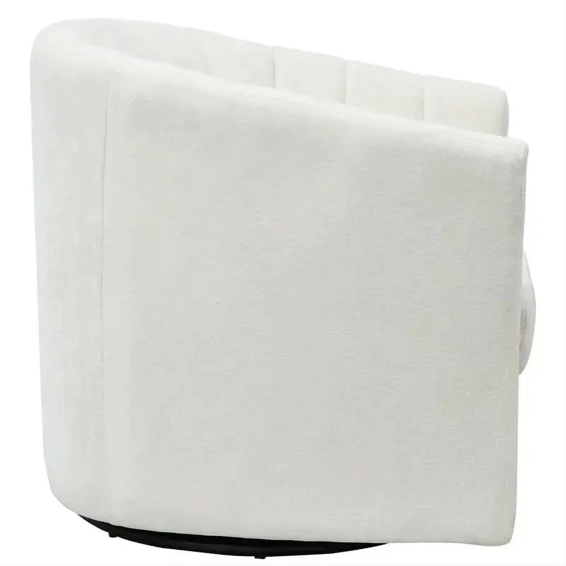Winthrop Swivel Armchair in Ivory Chenille styled