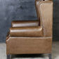 ABE HAND MADE COWHIDE & GENUINE LEATHER ARMCHAIR - MyChocolateWood