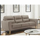 Viggo 3-Seater Leather Sofa in Light Brown