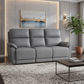 TORELLI GENUINE LEATHER 3-SEATER RECLINER  STONE - MyChocolateWood