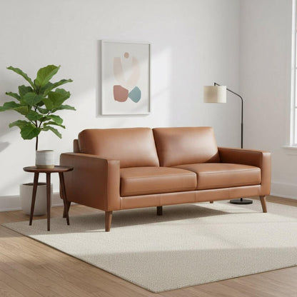 Thorna 3-Seater Real Leather Sofa