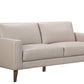 THORNA 3-SEATER REAL LEATHER SOFA WHEAT