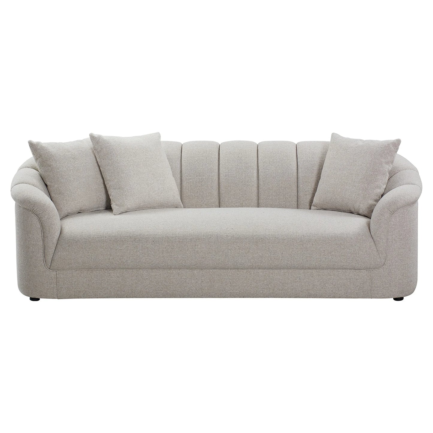 Andrella Fabric 4-Seater Sofa Beige
