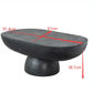 BARDOT OVAL CEMENT COFFEE TABLE BLACK - MyChocolateWood
