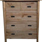 FITAN SOLID OAK  5-DRAWER CHEST OF DRAWERS - MyChocolateWood