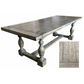 ABBEY RECYCLED OREGON TIMBER DINING TABLE RUSTIC GREY 240CM - MyChocolateWood