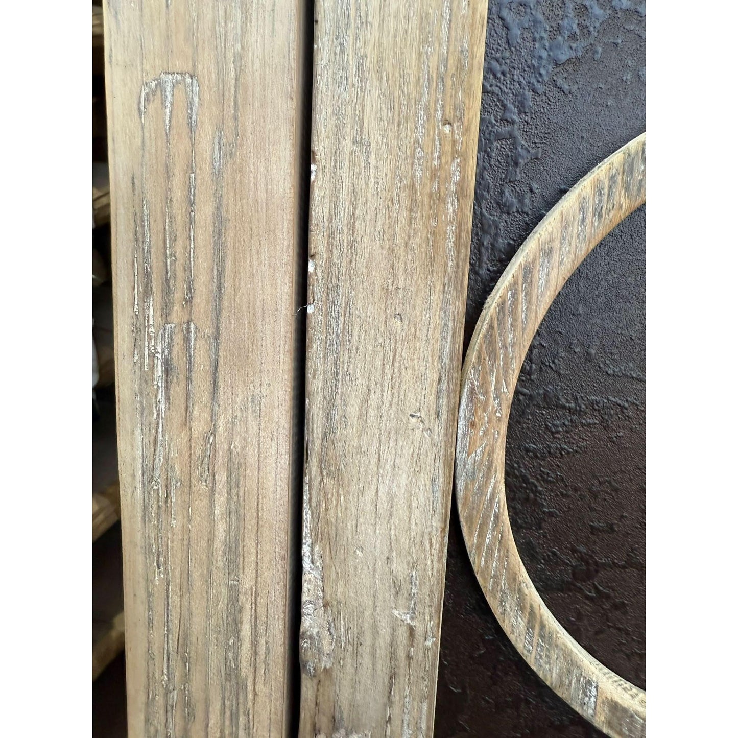 REINA GREYWASHED RECYCLED TIMBER/HERITAGE METAL PANELS 4-DOOR ETU TELEVISION UNIT - MyChocolateWood