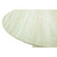BYRD ROUND DINING TABLE TRAVERTINE LOOK 120CM  WHITE - MyChocolateWood