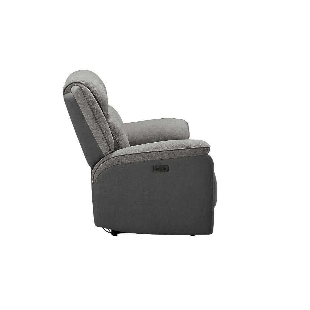 COLVOS 2-SEATER ELECTRIC RECLINER SOFA GRAPHITE COLOUR - MyChocolateWood
