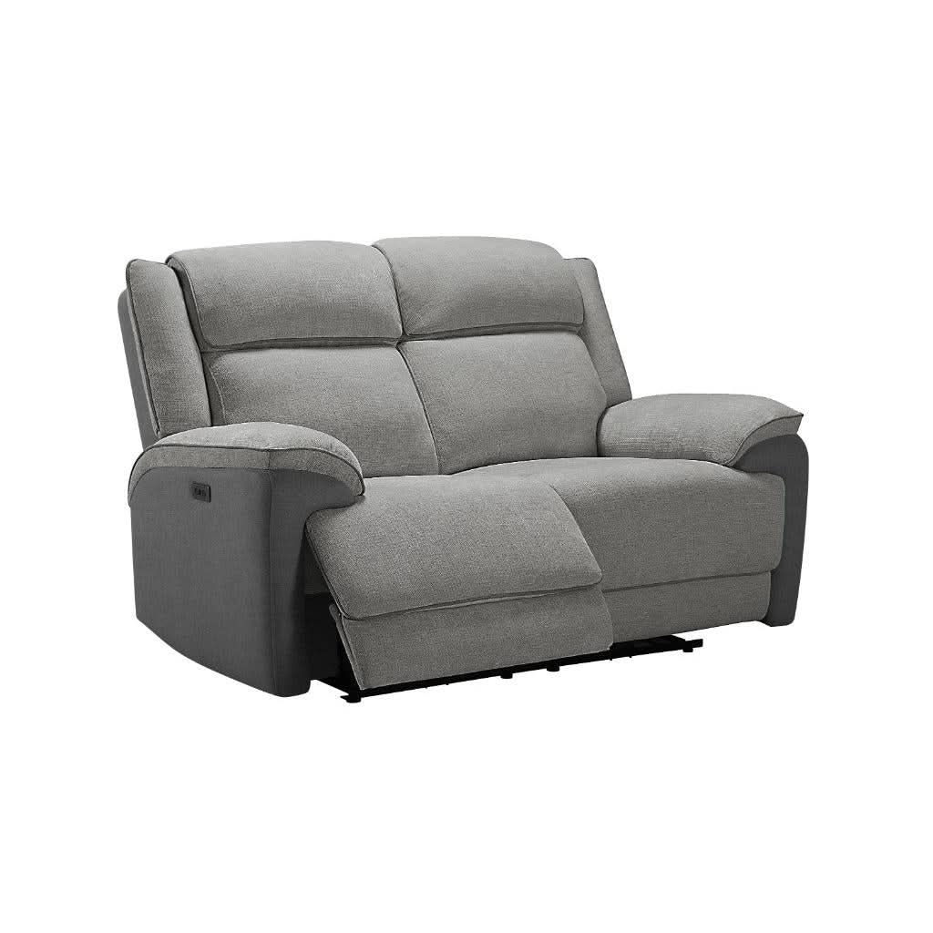 COLVOS 2-SEATER ELECTRIC RECLINER SOFA GRAPHITE COLOUR - MyChocolateWood