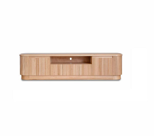 REMY NATURAL ASH TV UNIT ETU 2 DOORS 2 DRAWERS IN NATURAL ASH COLOUR 200CM - MyChocolateWood