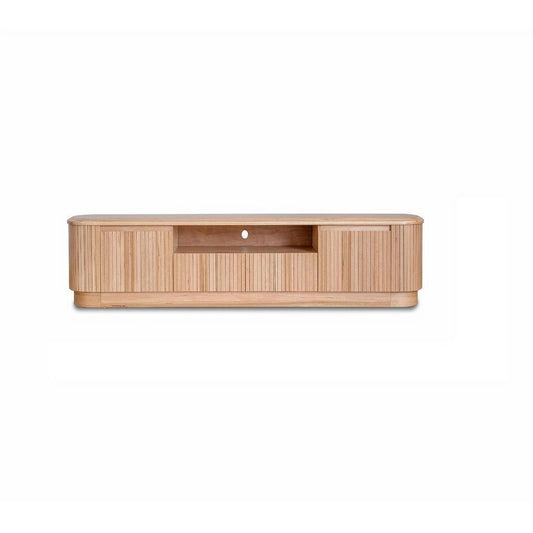 REMY NATURAL ASH TV UNIT ETU 2 DOORS 2 DRAWERS IN NATURAL ASH COLOUR 200CM - MyChocolateWood