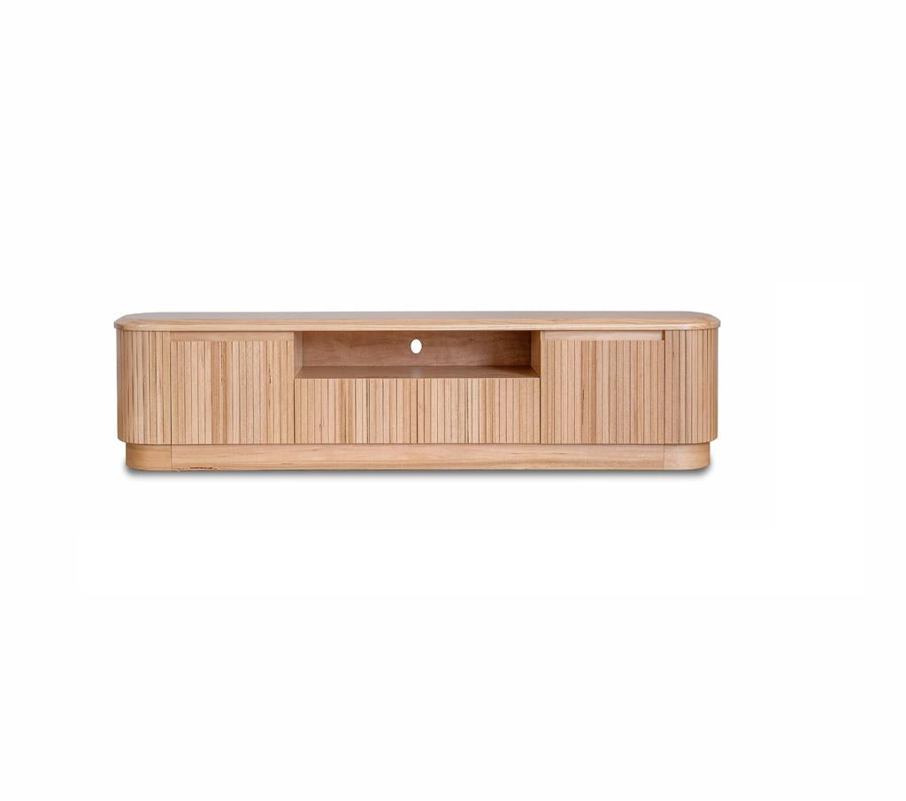 REMY NATURAL ASH TV UNIT ETU 2 DOORS 2 DRAWERS IN NATURAL ASH COLOUR 200CM - MyChocolateWood