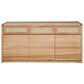 YARRIN MESSMATE TIMBER & RATTAN 3 DOOR 3 DRAWER BUFFET NATURAL - MyChocolateWood