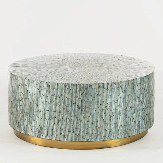 CARMINE MOTHER OF PEARL HAND MADE COFFEE TABLE - MyChocolateWood