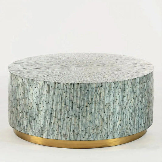 CARMINE MOTHER OF PEARL HAND MADE COFFEE TABLE - MyChocolateWood