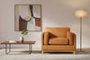 MARQUIS OSLO LEATHER ARMCHAIR 1 SEATER TAN - MyChocolateWood