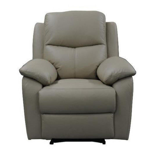 LANCY PREMIUM LEATHER SINGLE SEATER RECLINER ARMCHAIR WHEAT