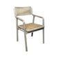 BAHAMAS HAMPTON STYLE ELMWOOD/RATTAN DINING ARMCHAIR GREY - MyChocolateWood