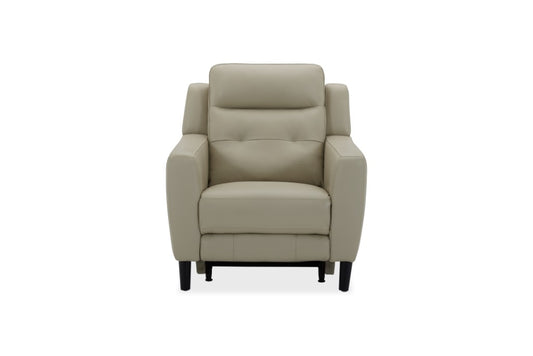 MARVIN FABRIC 1-SEATER LEATHER ELECTRIC RECLINER ARMCHAIR BEIGE
