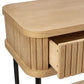 PEMBROKE OAK TIMBER 2-DRAWER CONSOLE TABLE HALL TABLE NATURAL - MyChocolateWood