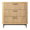 PEMBROKE OAK TIMBER 3-DRAWER CHEST OF DRAWERS NATURAL - MyChocolateWood