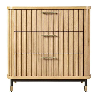 PEMBROKE OAK TIMBER 3-DRAWER CHEST OF DRAWERS NATURAL - MyChocolateWood