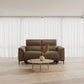 Tarquin Brown Leather 2-Seater Electric Recliner Sofa
