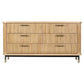 PEMBROKE OAK TIMBER 6-DRAWER CHEST OF DRAWERS NATURAL - MyChocolateWood