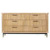 PEMBROKE OAK TIMBER 6-DRAWER CHEST OF DRAWERS NATURAL - MyChocolateWood