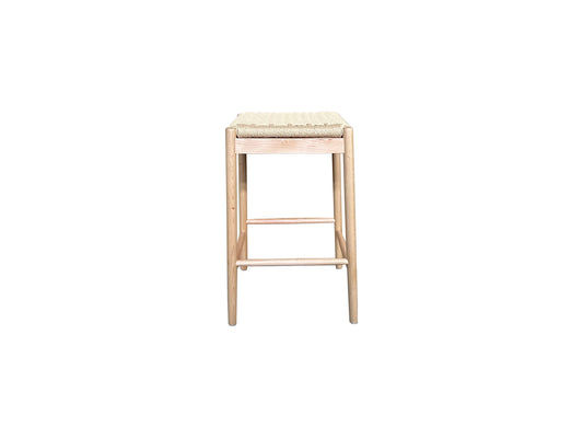 KESWICK BAR STOOL/BREAKFAST STOOL - NATURAL BEECHWOOD & WOVEN ROPE - MyChocolateWood