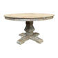 TIVOLI RECYCLED ELM ROUND DINING TABLE 140CM DIAMETER - MyChocolateWood