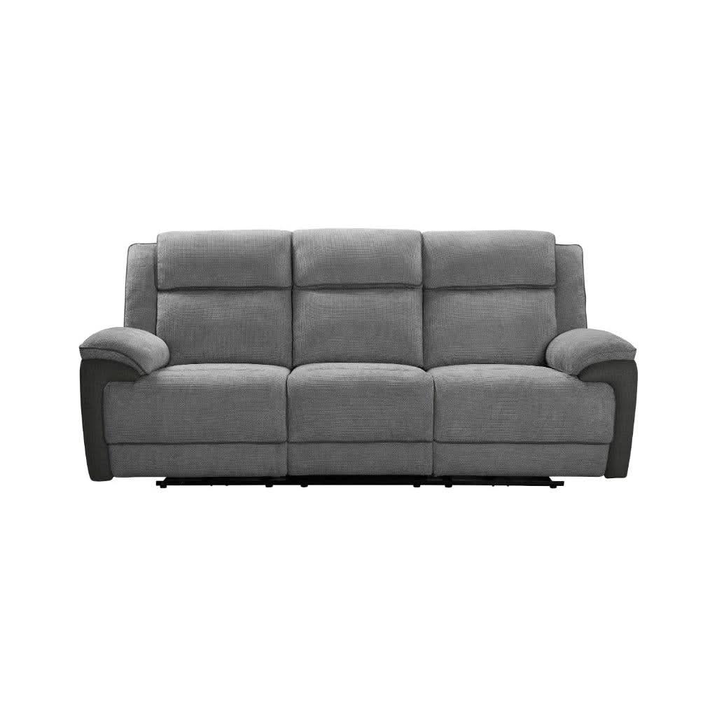 COLVOS 3-SEATER ELECTRIC RECLINER SOFA GRAPHITE COLOUR - MyChocolateWood