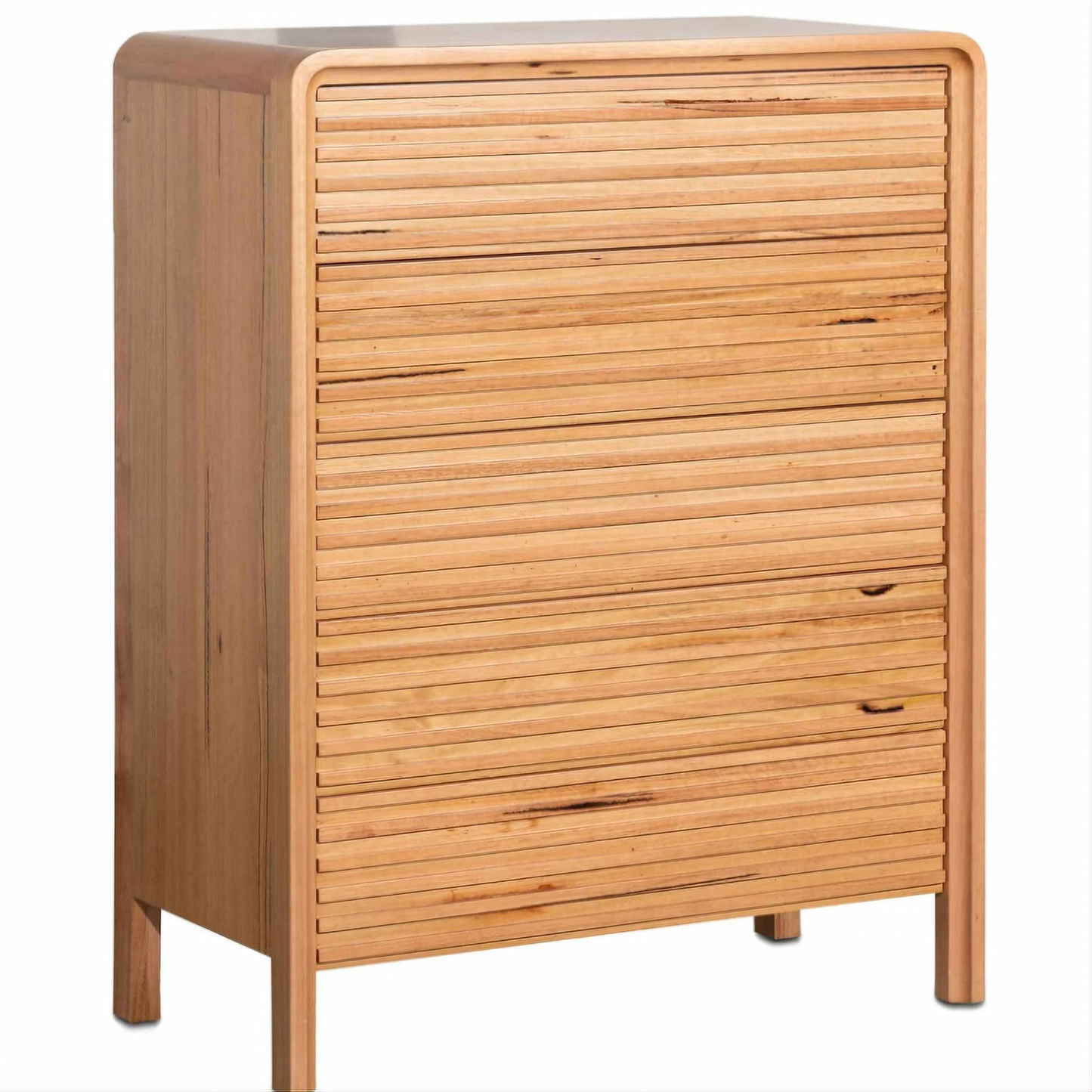 CASCADE MESSMATE TIMBER 5-DRAWER TALLBOY/CHEST OF 5 DRAWERS NATURAL