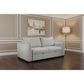 Oakli Fabric Pullout 3-Seater Sofa Bed in Grey - Chocolate Wood