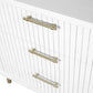 PEMBROKE OAK TIMBER 6-DRAWER CHEST OF DRAWERS  WHITE - MyChocolateWood