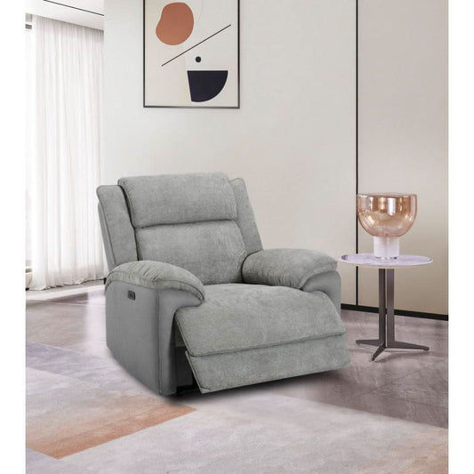 COLVOS 1-SEATER ELECTRIC RECLINER SOFA OYSTER COLOUR - MyChocolateWood