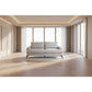 Kirton Fabric Sofa, 2-Seater in Light Grey - Chocolate Wood