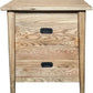 FITAN SOLID OAK  2-DRAWER BEDSIDE TABLE NATURAL - MyChocolateWood